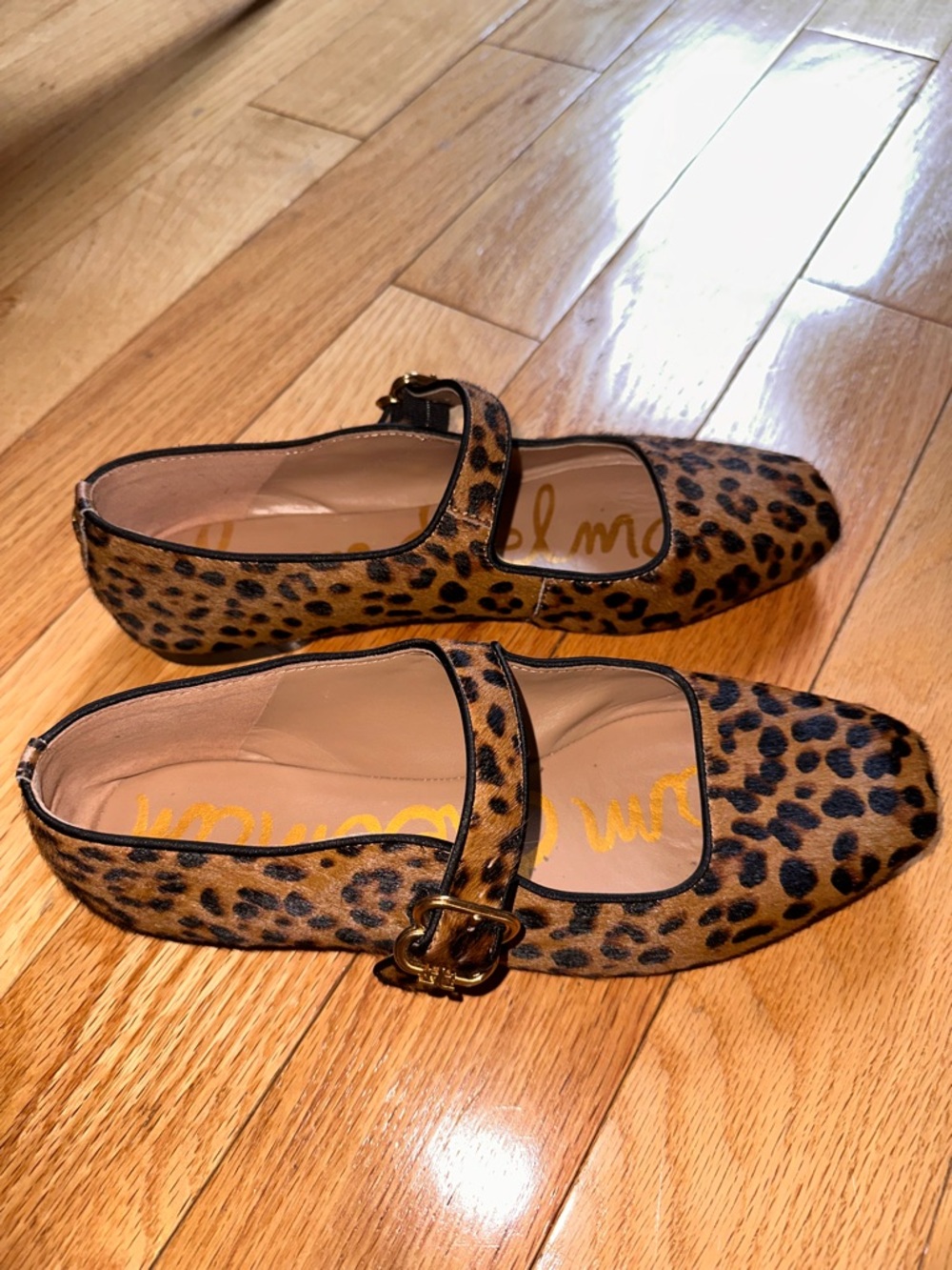 Sam Edelman Leopard Mary Jane Flat - Picture 2 of 6
